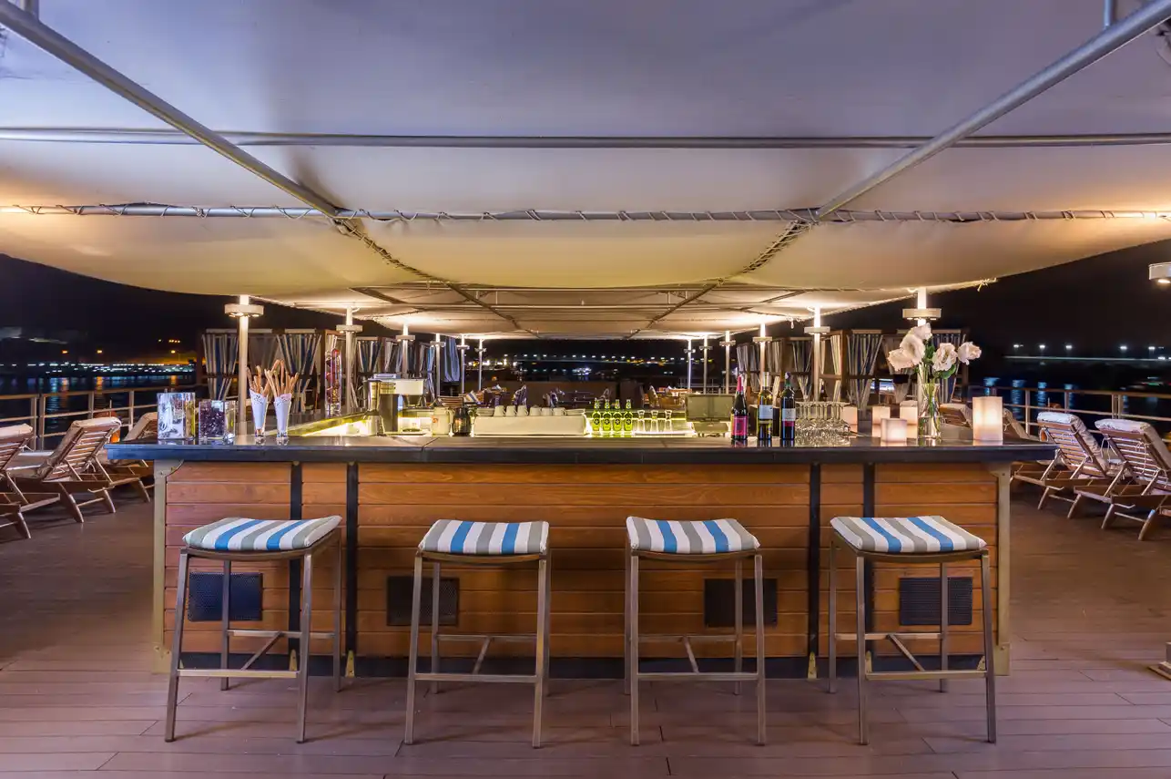 Lounge aboard the MY Alyssa Nile Cruise Nile cruise
